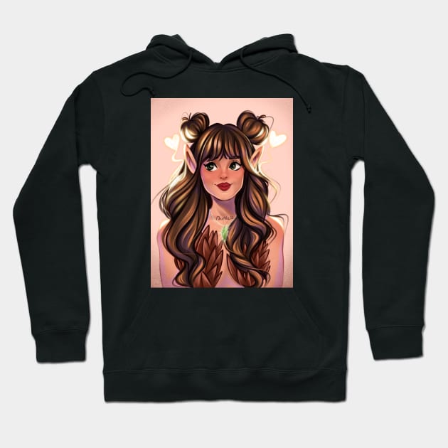 Heart hair Hoodie by didlestown